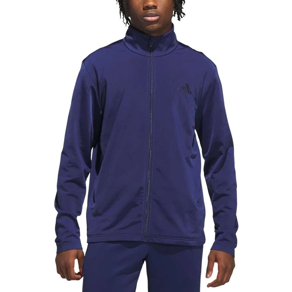 ADIDAS Tricot Track Jacket Sz M Dark Navy Blue Workout Athletic Coat KD3630 NWT